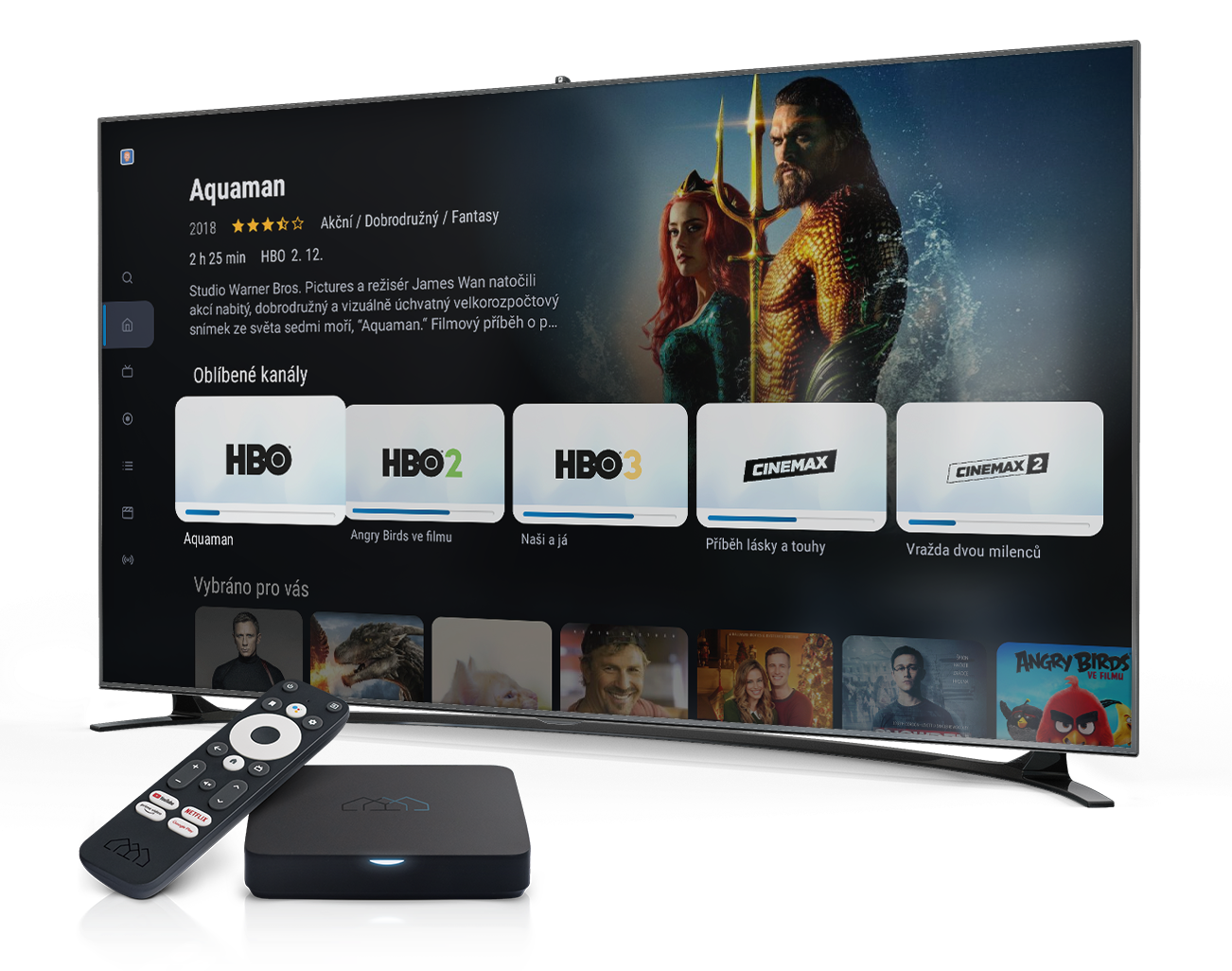 Skynet TV na televízore so set-top boxom
